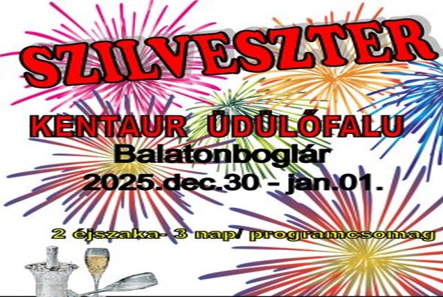 Szilveszter a balatonboglári Kentaur Üdülőközpontban Szilveszter a balatonboglári Kentaur Üdülőközpontban